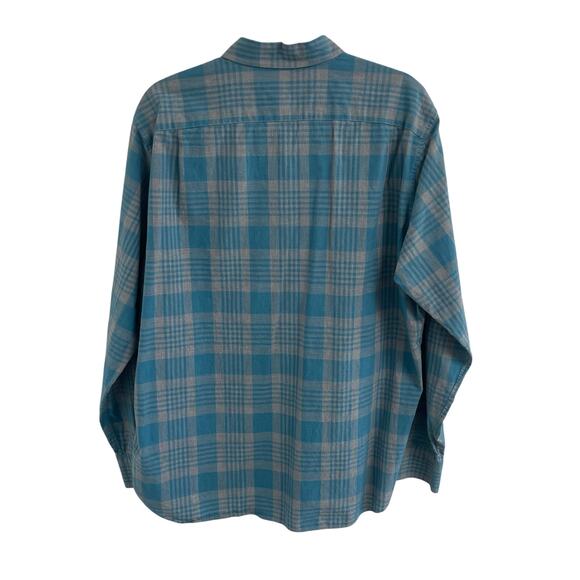 Bonobos Slim Fit Pure Cotton Long Sleeve Button Down Gray Blue Plaid Mens XL - Picture 6 of 6